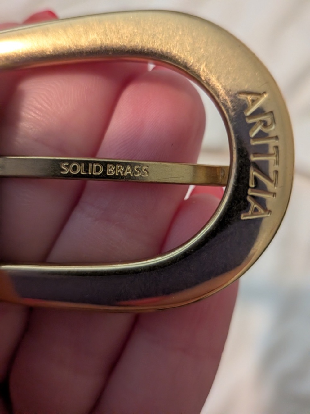 NWOT Aritzia 100% Real Leather and Solid Brass Buckle (XS) - Picture 4 of 6